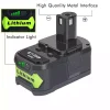 18V 3.0Ah 交換用 バッテリー 対応 Ryobi P500,P501,P506,P510,P514,P520,P521,P522,P530,P540,P570 - 画像 (2)