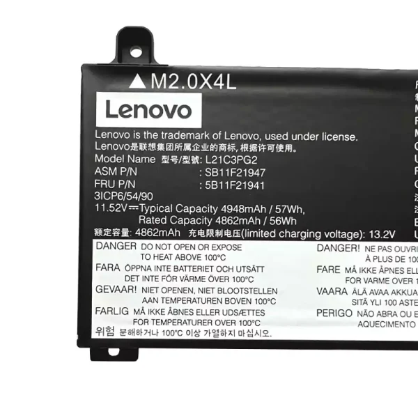 純正ノートパソコン バッテリー対応 [LENOVO]レノボ L21C3PG2 L21M3PG2 - 画像 (4)