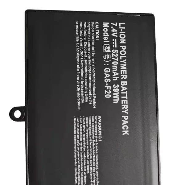 純正ノートパソコン バッテリー対応 GAS-F20 - 画像 (4)