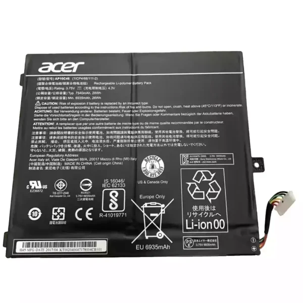 純正ノートパソコン バッテリー対応 [ACER]エイサー AP16C46