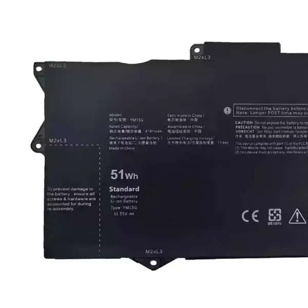 純正ノートパソコン バッテリー対応 [DELL]デル YM15G,[DELL]デル XPS 13 9315 2-in-1 - 画像 (3)