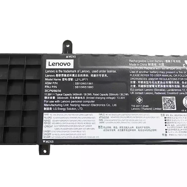 純正ノートパソコン バッテリー対応 [LENOVO]レノボ L21L3P71 L21C3P71 L21M3P71 - 画像 (3)