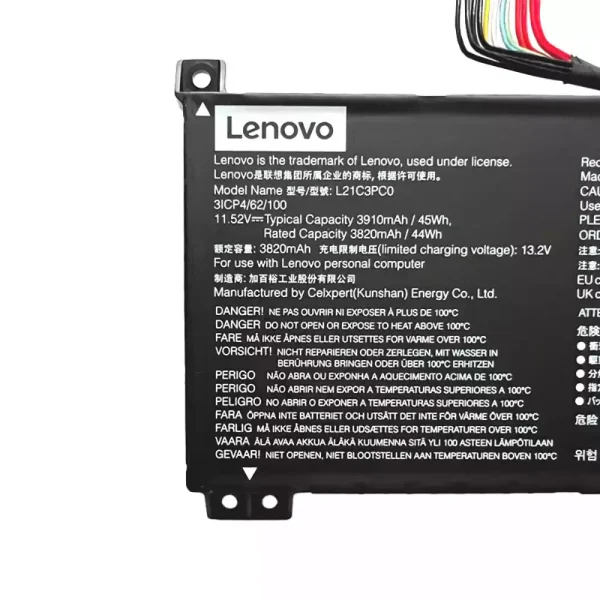 純正ノートパソコン バッテリー対応 [LENOVO]レノボ L21C3PC0 L21D3PC0 L21L3PC0 L21M3PC0 - 画像 (4)