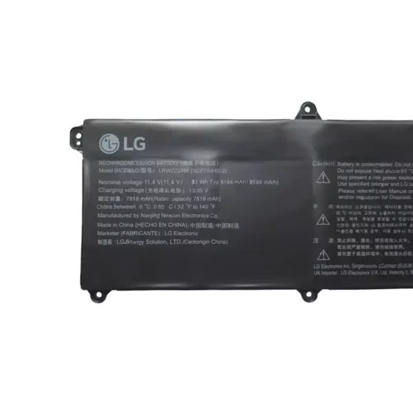 純正ノートパソコン バッテリー対応 LG LBW222AM - 画像 (3)