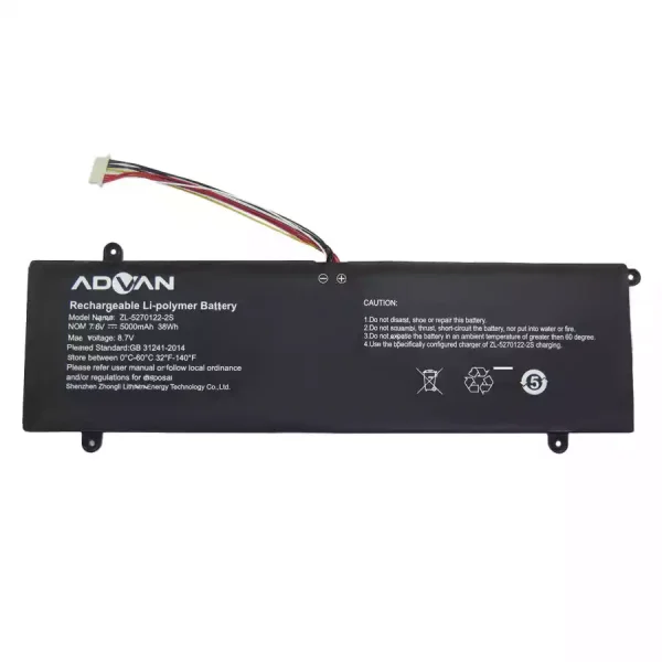 純正ノートパソコン バッテリー対応 ZL-5270122-2S