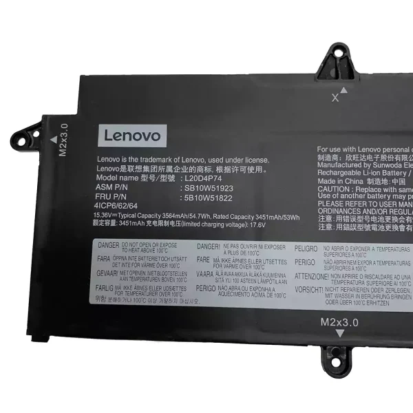 純正ノートパソコン バッテリー対応 [LENOVO]レノボ L20M4P74 L20C4P74 - 画像 (2)