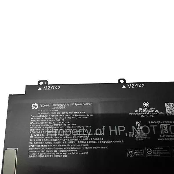 純正ノートパソコン バッテリー対応 [HP]エイチピー ED03XL - 画像 (2)