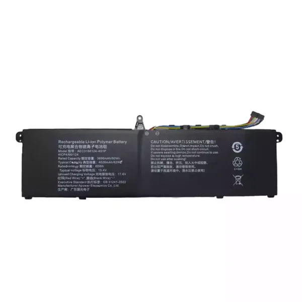 純正ノートパソコン バッテリー対応 AEC3166124-4S1P