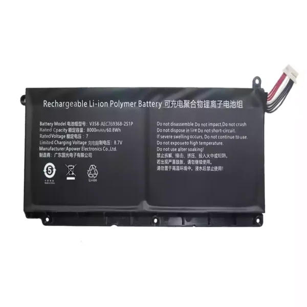 純正ノートパソコン バッテリー対応 AEC769368-2S1P V358-AEC769368-2S1P