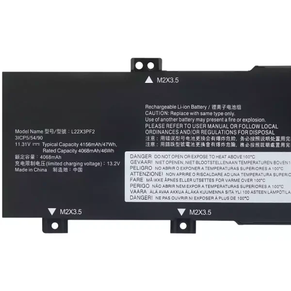 純正ノートパソコン バッテリー対応 [LENOVO]レノボ L22X3PF2 L22L3PF2 L22M3PF2 L22D3PF2 L22C3PF2 - 画像 (3)