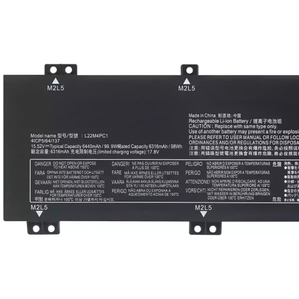 純正ノートパソコン バッテリー対応 [LENOVO]レノボ L22M4PC1 L22D4PC1 L22X4PC1 - 画像 (3)