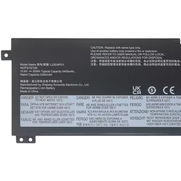純正ノートパソコン バッテリー対応 [LENOVO]レノボ L23N4PG1 L23X4PG1 L23D4PG1 - 画像 (3)
