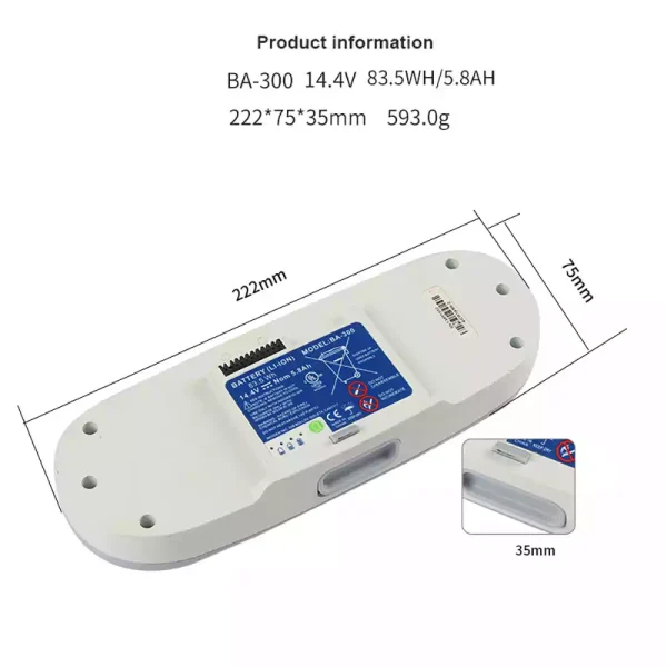 交換用 バッテリー 対応 Inogen BA-200 BA-300 BA-400 BA-500 - 画像 (2)