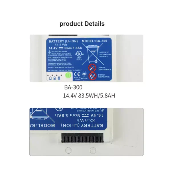 交換用 バッテリー 対応 Inogen BA-200 BA-300 BA-400 BA-500 - 画像 (3)