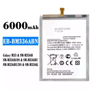 バッテリー EB-BM336ABN 対応 Samsung Galaxy M33