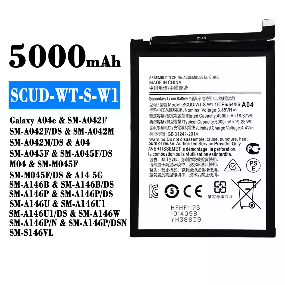 バッテリー SCUD-WT-S-W1 対応 Samsung Galaxy A04e/A14 5G