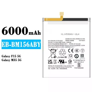 バッテリー EB-BM156ABY 対応 Samsung Galaxy F15 5G/Galaxy M35 5G