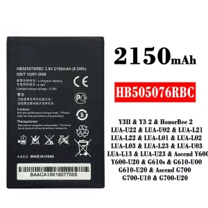 バッテリー HB505076RBC 対応 HUAWEI Y3 2 / HonorBee 2 / Ascend Y600 / Ascend G700