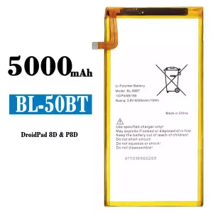 バッテリー BL-50BT 対応 Tecno D8 8D / P8D / Droidpad 8D