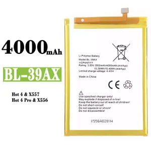 バッテリー BL-39AX 対応 Infinix Hot 4 /Hot 4 Pro