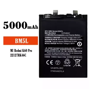 バッテリー BM5L 対応 Xiaomi Redmi K60 Pro