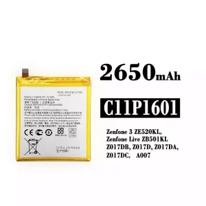 バッテリー C11P1601 対応 Asus Zenfone 3 / Zenfone Live