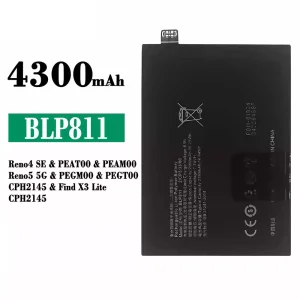 バッテリー BLP811 対応 OPPO Reno 4 SE / Reno 5 5G / Find X3 Lite