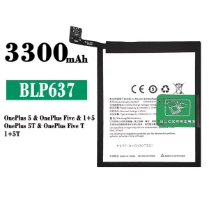 バッテリー BLP637 対応 OnePlus 5 / OnePlus 5T