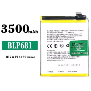 バッテリー BLP681 対応 OPPO R17 / F9 4+64 version