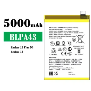バッテリー BLPA43 対応 OPPO Realme 12 Plus /Realme 13