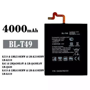 バッテリー BL-T49 対応 LG K51S / K61 / K41S
