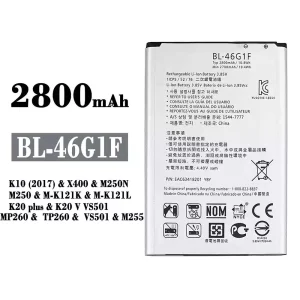 バッテリー BL-46G1F 対応 LG K10 (2017) / K20 plus