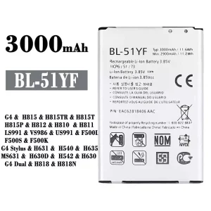 バッテリー BL-51YF 対応 LG G4 /G4 Stylus / G4 Dual