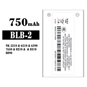 バッテリー BLB-2 対応 Nokia NK 5210/6510/6590/7650/8210/8310/8890