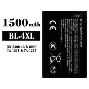 バッテリー BL-4XL 対応 Nokia NK 6300 4G/8000