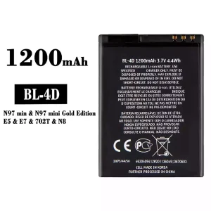 バッテリー BL-4D 対応 Nokia N97 mini/E5/E7/702T/N8