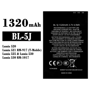 バッテリー BL-5J 対応 Nokia Lumia 520 Lumia 521  Lumia 525 Lumia 530