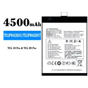 バッテリー TLP043D1/TLP043D7 対応 Alcatel TCL 10 Plus/TCL 20 Plus/TCL 10 pro/TCL 20 pro