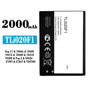 バッテリー TLi020F1 対応 Alcatel Pop C7 / Pop 2