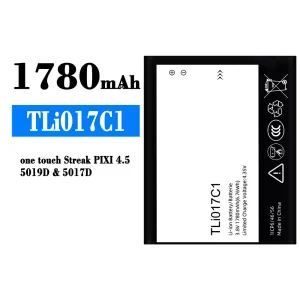 バッテリー TLi017C1 対応 Alcatel One Touch Streak PIXI 4.5