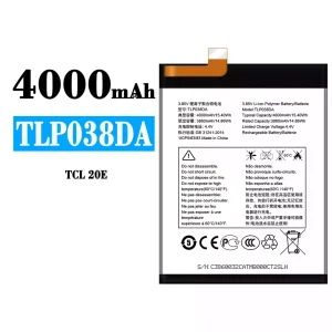 バッテリー TLP038DA 対応 Alcatel TCL 20E