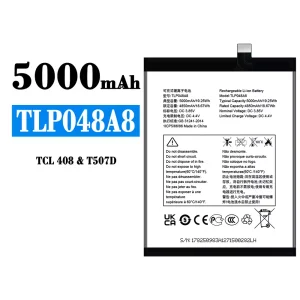 バッテリー TLP048A8 対応 Alcatel TCL 408/T507D