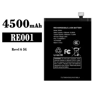 バッテリー RE001 対応 T-Mobile Revvl 6 5G