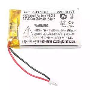 交換用 ヘッドフォン バッテリー 対応 Sena 10S,20S,Sena 30K SP46,Sena Tufftalk Lite,Sena 10S-01,Sena 20s-01,Sena 20s evo,Sena 30K-01D,802540