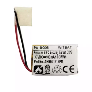 交換用 ヘッドフォン バッテリー 対応 B&O Beoplay Earset 2018,Jabra Talk 15 SE,AHB601218PM