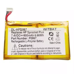 交換用 バッテリー 対応 HP Sprinter Plus Pocket Photo Printer,P0867
