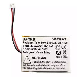 交換用 バッテリー 対応 TomTom 6027A0114501,Start 20,Start 25