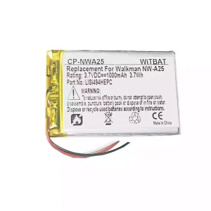 交換用 バッテリー 対応 SONY NW-A25,NW-A26,NW-A27,LIS1494HEPC