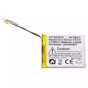 交換用 バッテリー 対応 SONY NW-ZX2,LIS1559HNPC